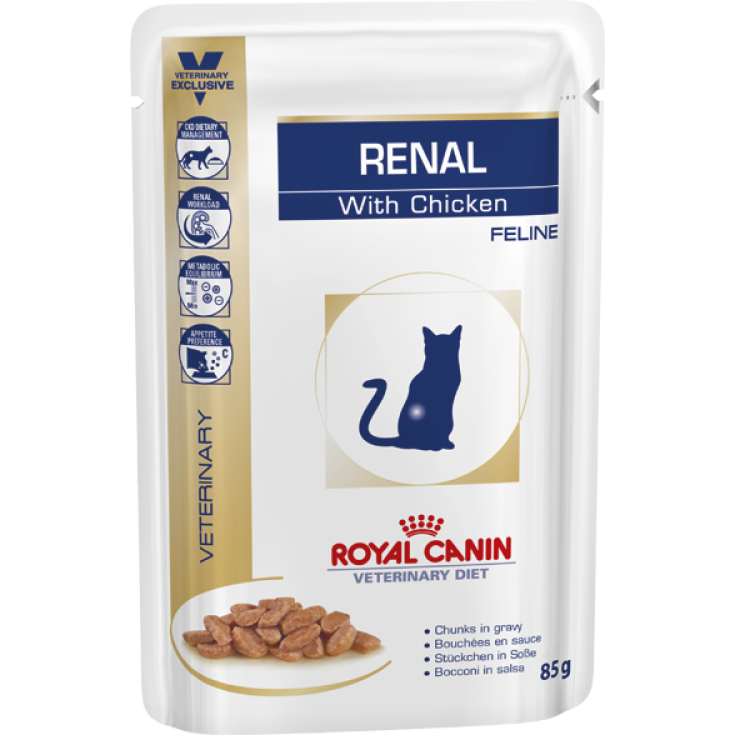 Royal Canin Cat Renal Chicken Nourriture humide pour chat 12 sachets x 85 g