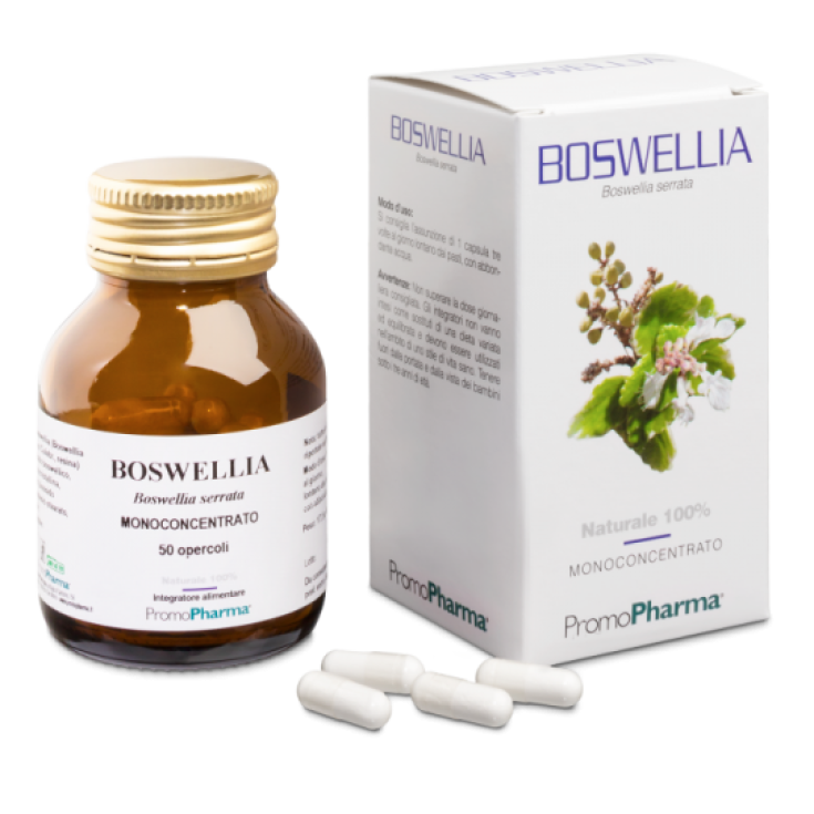 PromoPharma Boswellia Monoconcentrato Complément Alimentaire Sans Gluten 50 Gélules