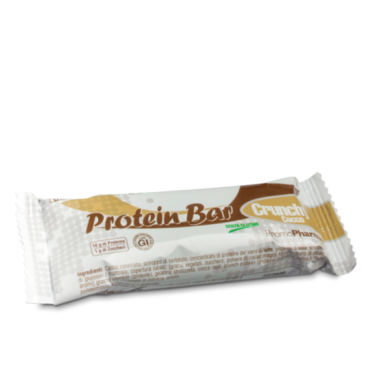 PromoPharma Protein Bar Barre Protéinée Croquante à la Noix de Coco 45g