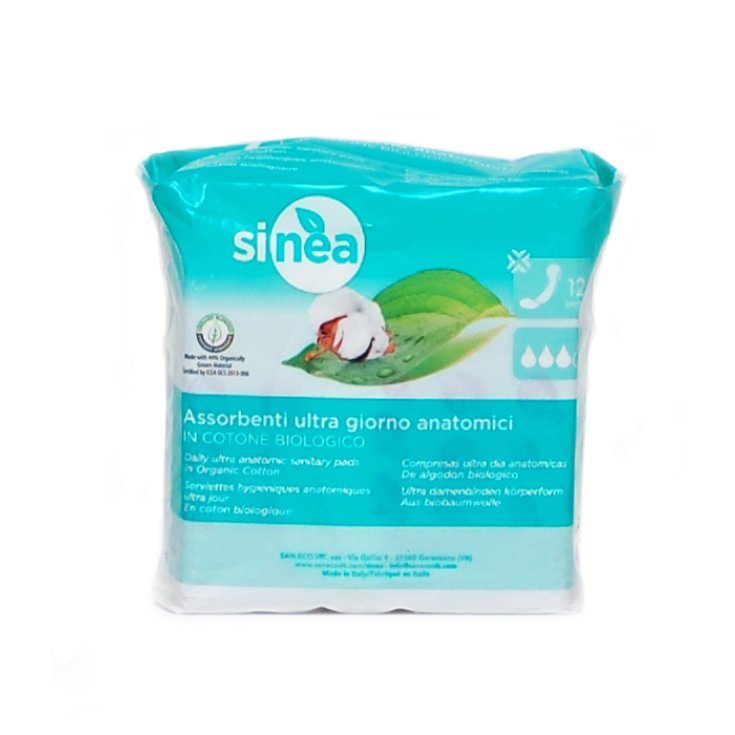 Sinea Absorbant Ultra Anatomique En Coton Bio 12 Pièces