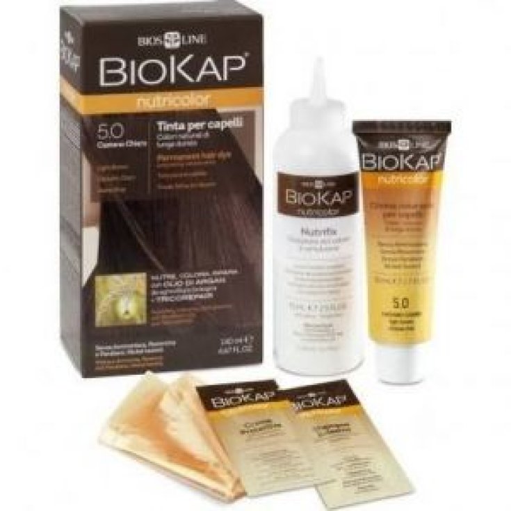 BioKap Nutricolor Teinture pour Cheveux Color 5.0 Châtain Clair 140ml