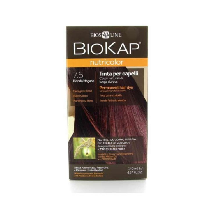 Bios Line Biokap Nutricolor Coloration Capillaire Couleur 7.5 Bio Acajou