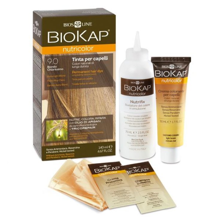 Biokap Nutricolor Teinture pour Cheveux Shade 9.0 Blond Très Clair