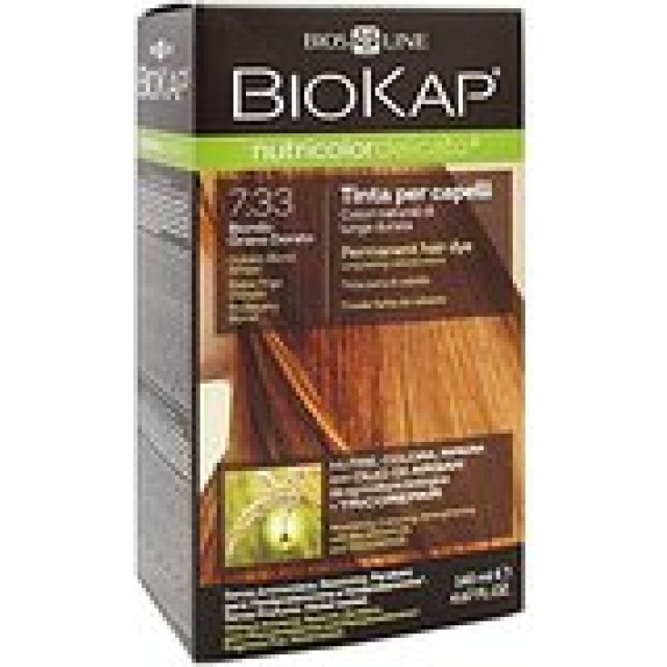 Biokap Nutricolor Coloration Cheveux Délicats Nuance 7.33 Blond Doré