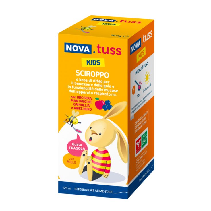 Sirop sans gluten pour enfants Nova Tuss 160g