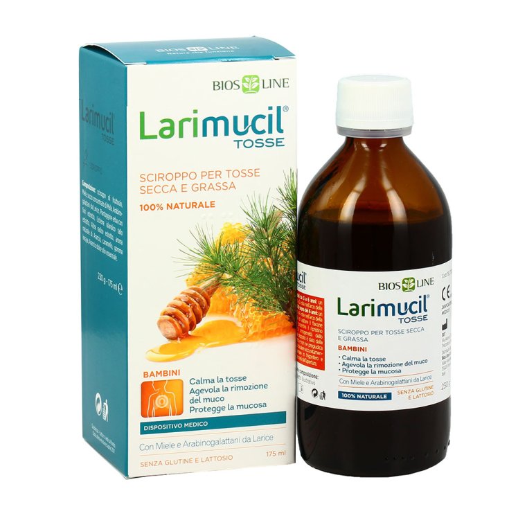 Bios Line Larimucil Enfants Toux Sirop Sans Gluten 175 ml