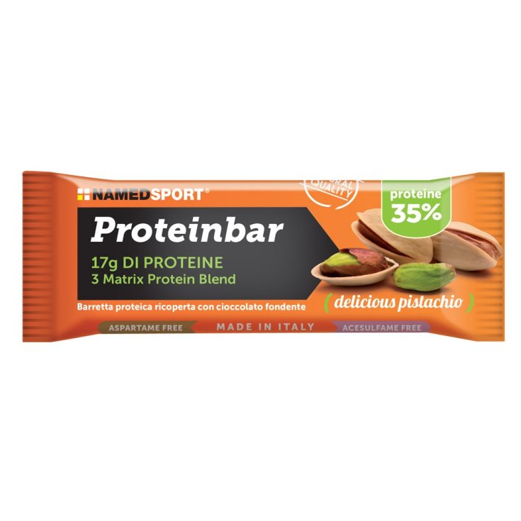 Named Proteinbar 35% Barre Hyperprotéique Délicieuse Pistache 50g