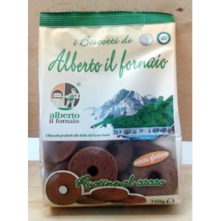 Alberto Il Fornaio Cocoa Wheels Sablés Sans Gluten 250g