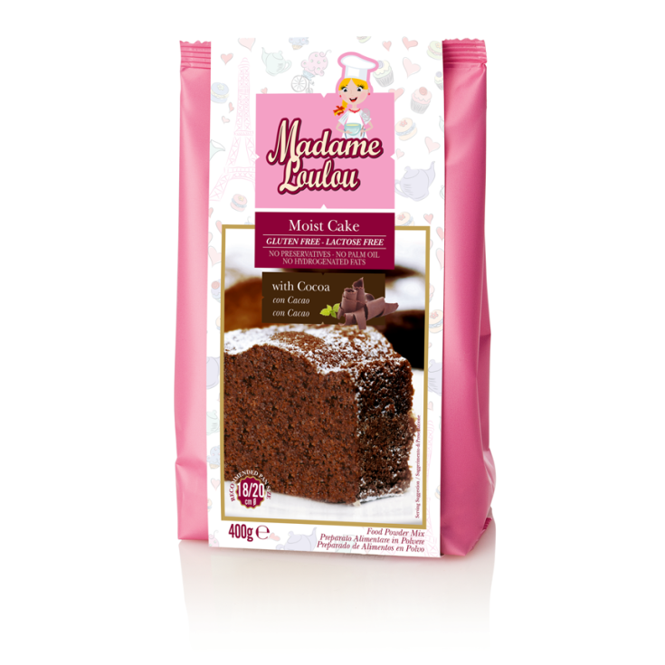 Madame Loulou Moist Cake Cacao en Poudre Préparé Sans Gluten 400g
