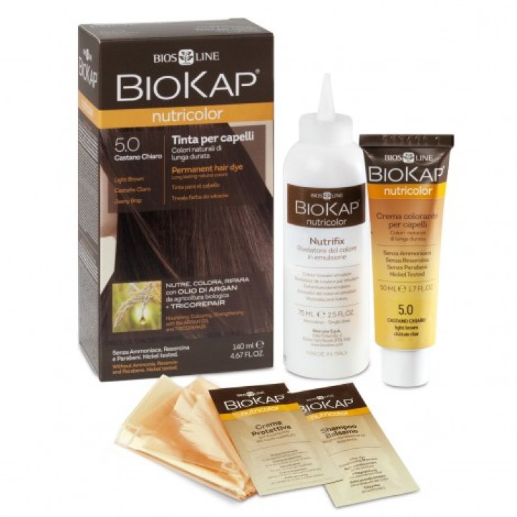 Biokap Nutricolor Delicato 5,0 Châtain Clair 140 ml