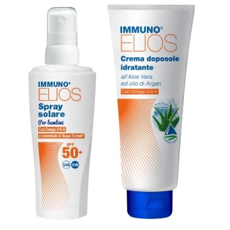 Immuno Elios Spray Solaire Enfant SPF50+ et Morgan Pharma Crème Après Soleil