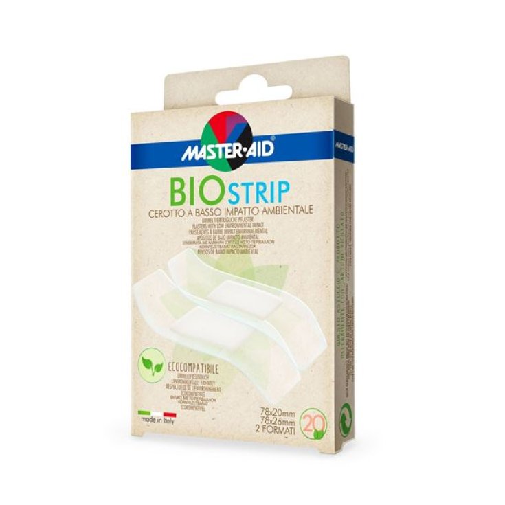 Master-Aid® Bio Strip Patch Avec Faible Impact Environnemental Grande Taille 78x26mm 10 Pièces