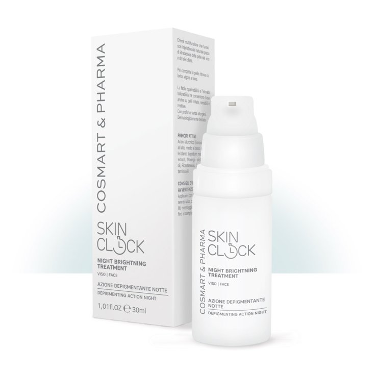 SkinClock Night Brightning Treatment Crème Visage à Action Dépigmentante 30 ml