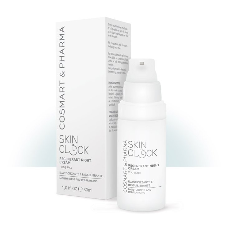 SkinClock Regenerant Night Cream Visage Crème Élastifiante et Rééquilibrante 30 ml
