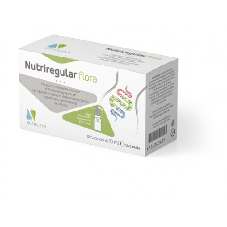 Nutrileya Nutriregular Flore Complément Alimentaire 10 Ampoules 10 ml