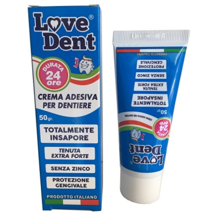 Love Dent Crème Adhésive Pour Prothèses Dentaires 50g