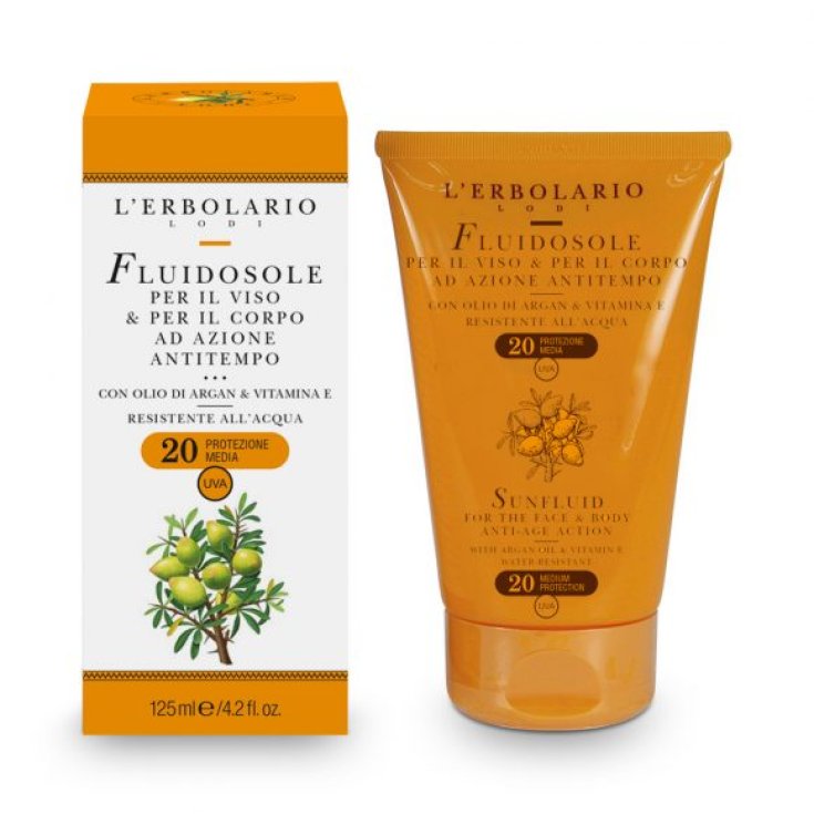 L'Erbolario Fluidosole Visage & Corps Action Anti-Temps SPF20 125 ml