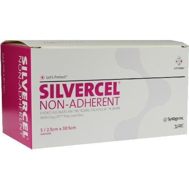 Systagenics Silvercel Gaze Non Adhérente 2,5x30,5cm