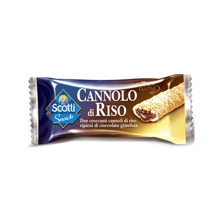 Scotti Snack Cannolo de riz sans gluten fourré au chocolat Gianduia 25g