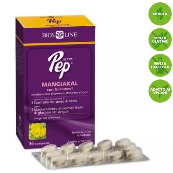 Bios Line Ultra Pep Mangiakal Con Glicontrol Complément Alimentaire 36 Comprimés