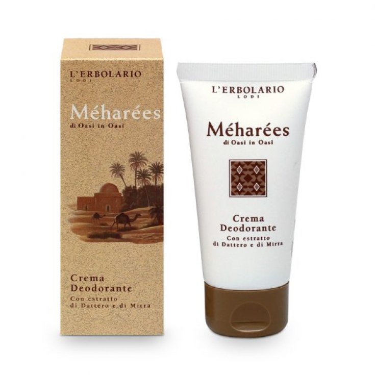 L'Erbolario Méharées Déodorant Crème Aux Extraits De Dattes Et Myrrhe 50 ml