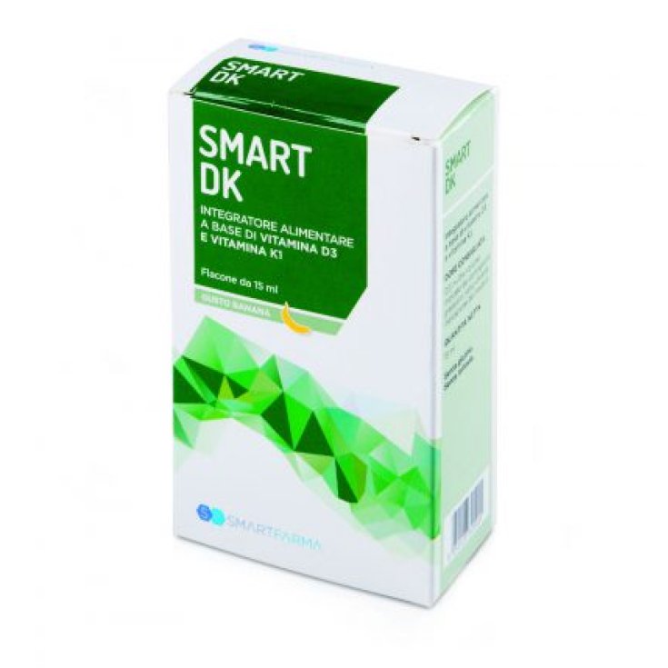 Smartfarma Smartdk Vitamine D3 + k1 Gouttes Sans Gluten 15 ml