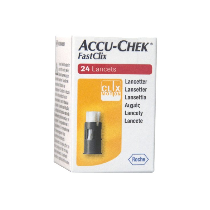 Roche Lancettes de glycémie Accu-Chek Fastclix 24 pièces