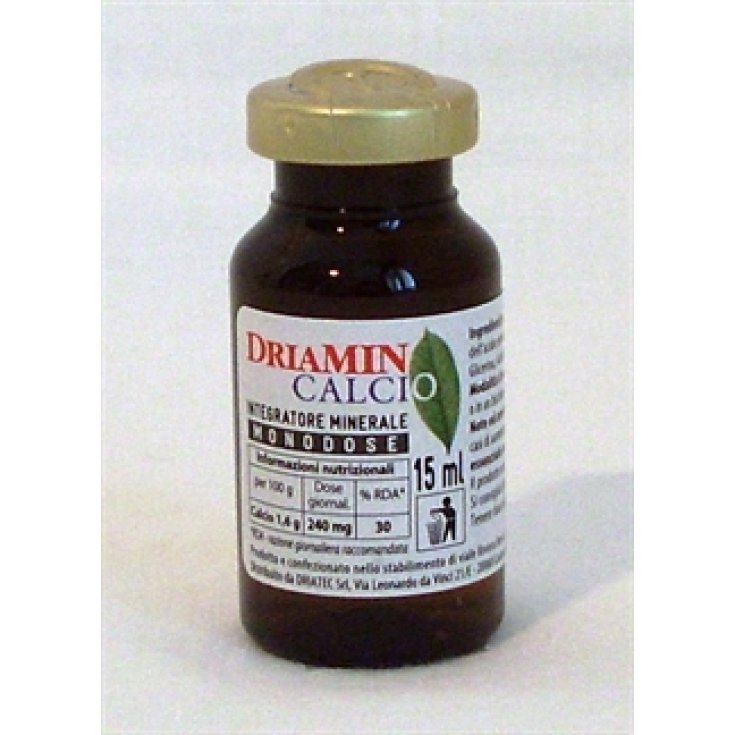 Driatec Driamin Supplément Minéral de Calcium Monodose 15ml