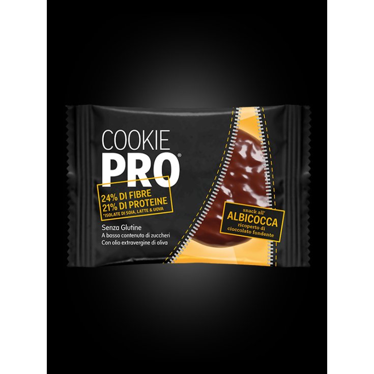Alevo Cookie Pro Snack Goût Abricot Enrobé De Chocolat Noir Sans Gluten 13.6g