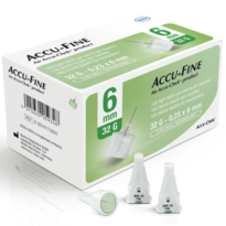 Roche Diabets Care Accu-Fine Aiguille Stylo G32 4mm 100 Pièces