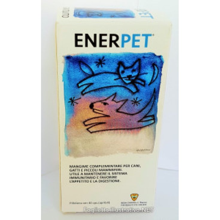 Ener Pet Rosa Canina Nourriture Pour Chiens Chats Et Petits Mammifères 40 Gélules 1000 mg