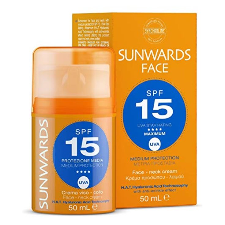 Synchroline Sunwards Crème Visage Et Cou SPF 15 Crème Visage Et Cou 50 ml