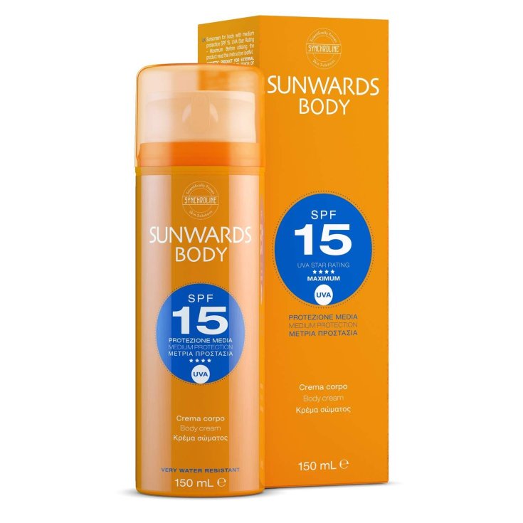 Synchroline Sunwards Crème Corporelle Protection Moyenne Spf15 150 ml