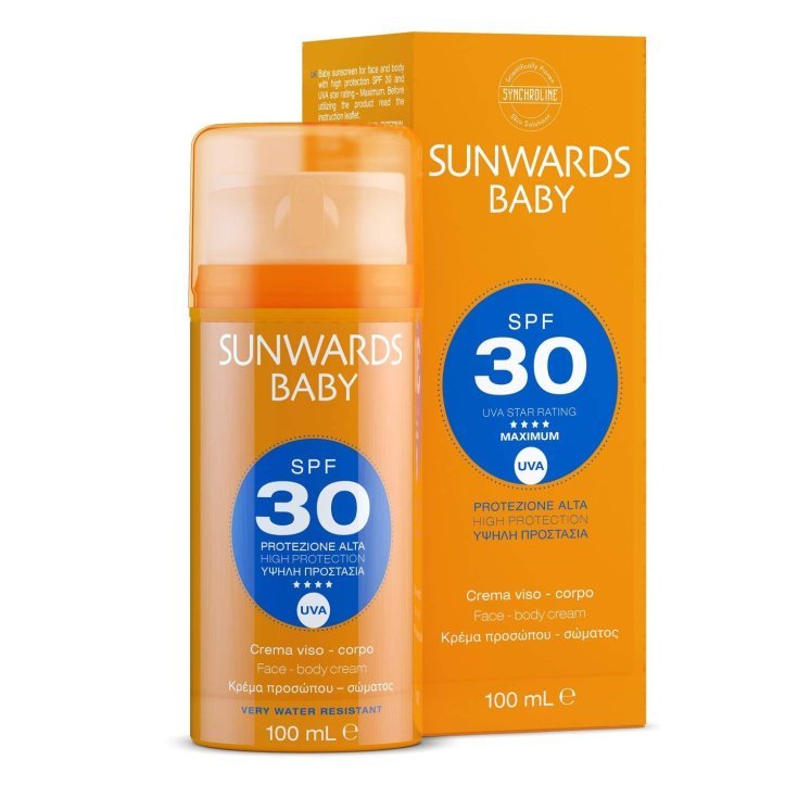 Synchroline Sunwards Bébé Crème Visage Corps SPF 30 100 ml