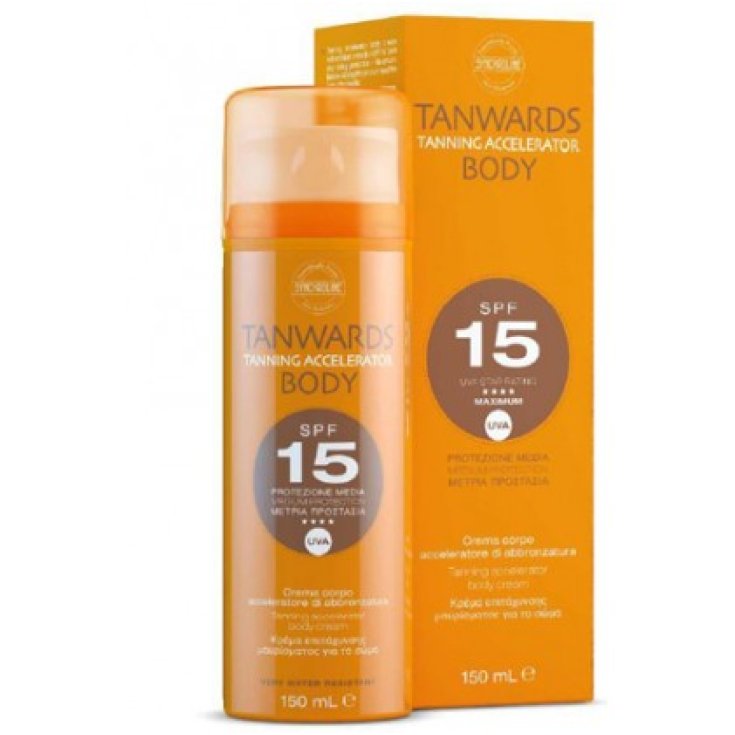 Synchroline Tanwards Accélérateur de Bronzage Corps Protection Moyenne SPF 15 Crème Corporelle Accélérateur de Bronzage 150 ml