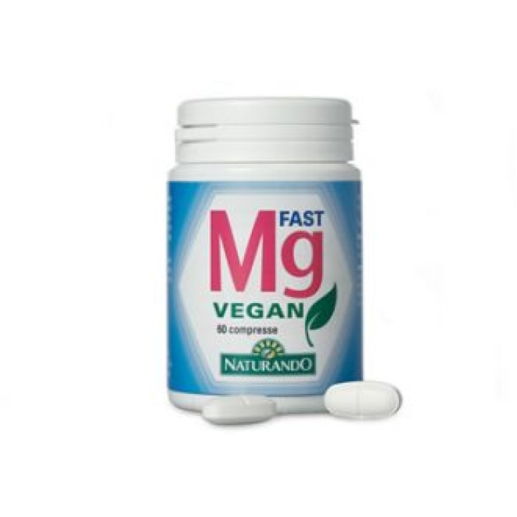 Naturando Mg Fast Vegan Complément Alimentaire Sans Gluten 60 Comprimés