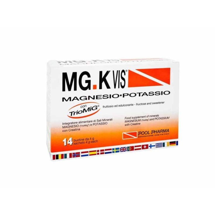 Pool Pharma Mg K Vis Orange Zéro Sucre 15 Sachets