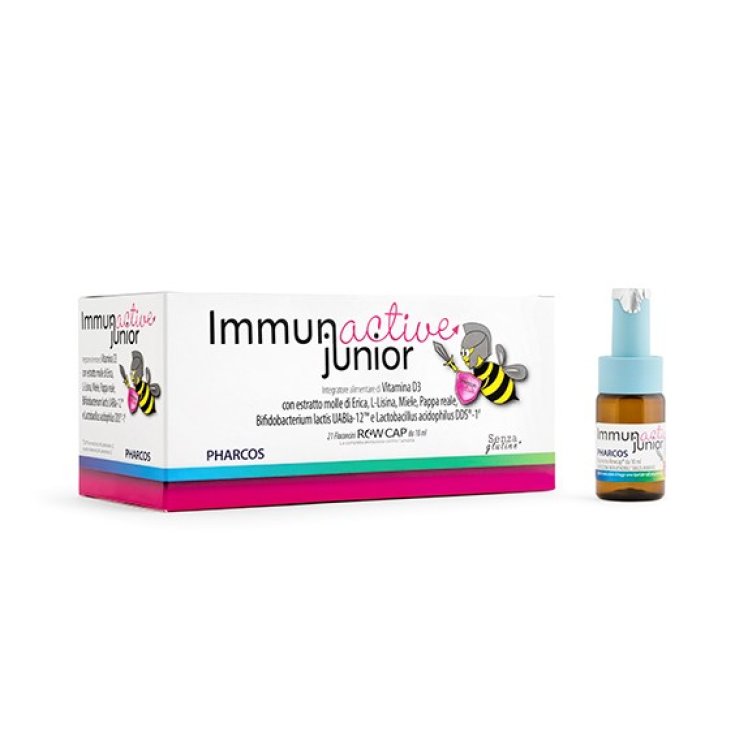 Pharcos Immunactive Junior Complément Alimentaire 21 Ampoules 10 ml