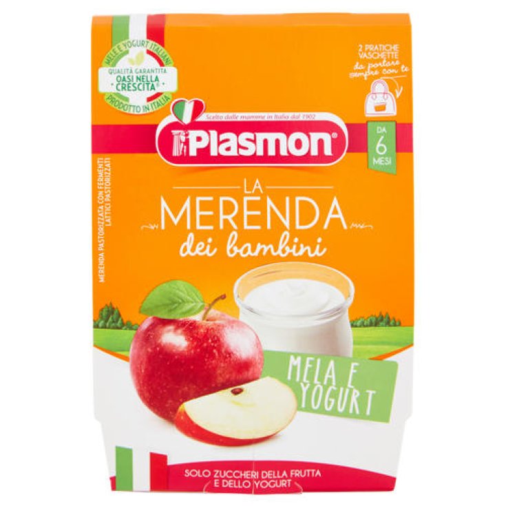 Plasmon Snack Enfant Pomme Et Yaourt 2x120g