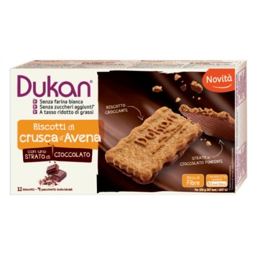 Régime Dukan, biscuits au son d'avoine, pépites de chocolat, 6 paquets, 3  biscuits (37
