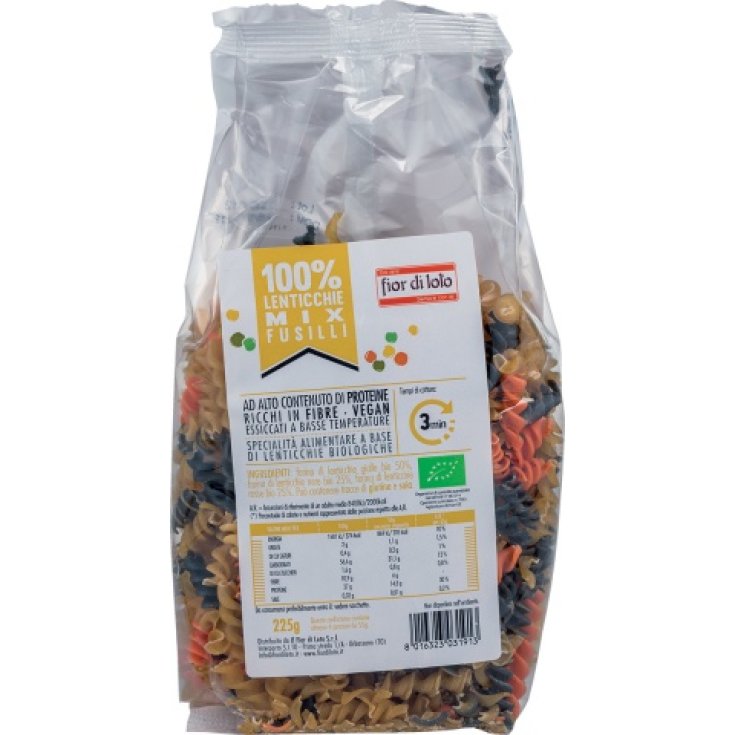 Fior Di Loto Mix Fusilli Lentilles Bio Sans Gluten 225g