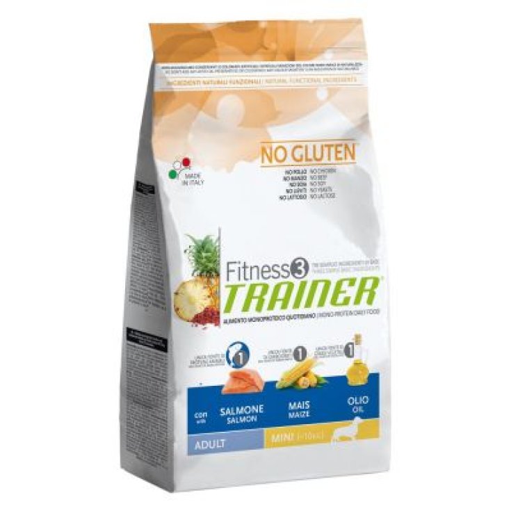 Trainer Fitness 3 Adult Mini Saumon Huile de Maïs Croquettes pour Chiens Sans Gluten 800g