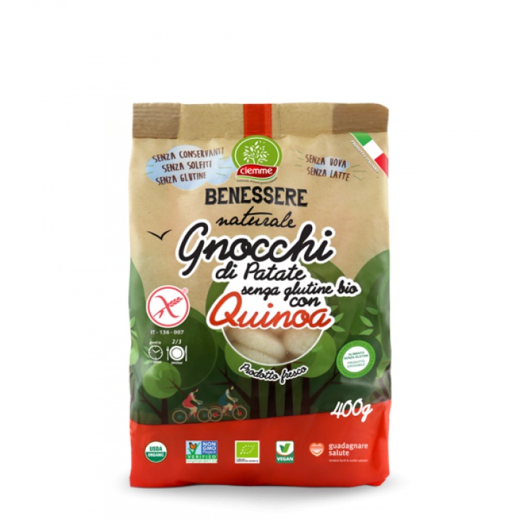Ciemme Natural Wellness Gnocchis De Pommes De Terre Bio Sans Gluten Au Quinoa 400g