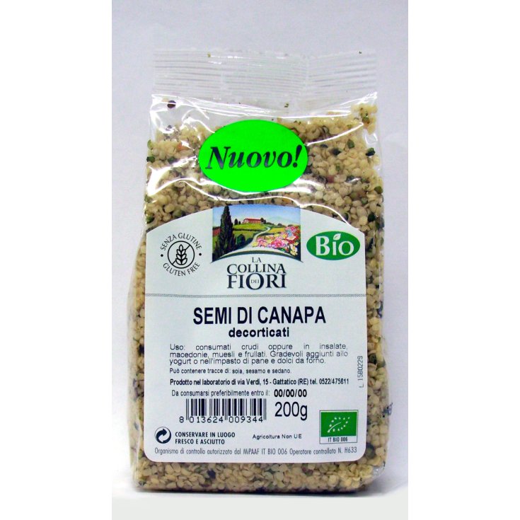 La Collina Di Hemp Graines de Chanvre Décortiquées Bio Sans Gluten 200g