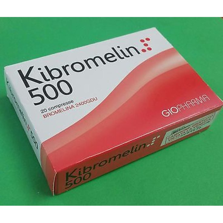 Giopharma Kibromelin 500 Complément Alimentaire 20 Comprimés