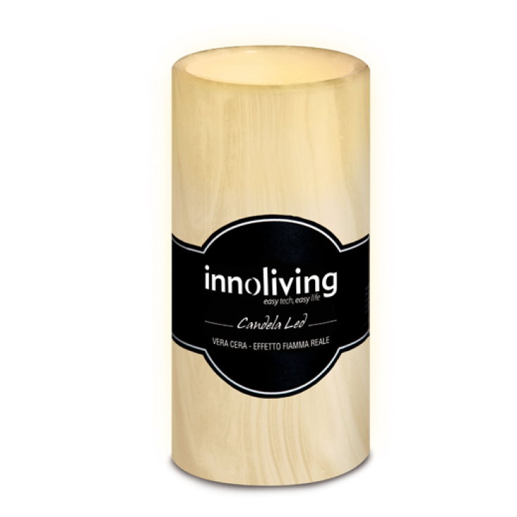 Innoliving Grande Bougie Led Cylindrique En Cire Véritable