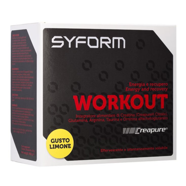 Syform Workout Citron Complément Alimentaire 10 Enveloppes