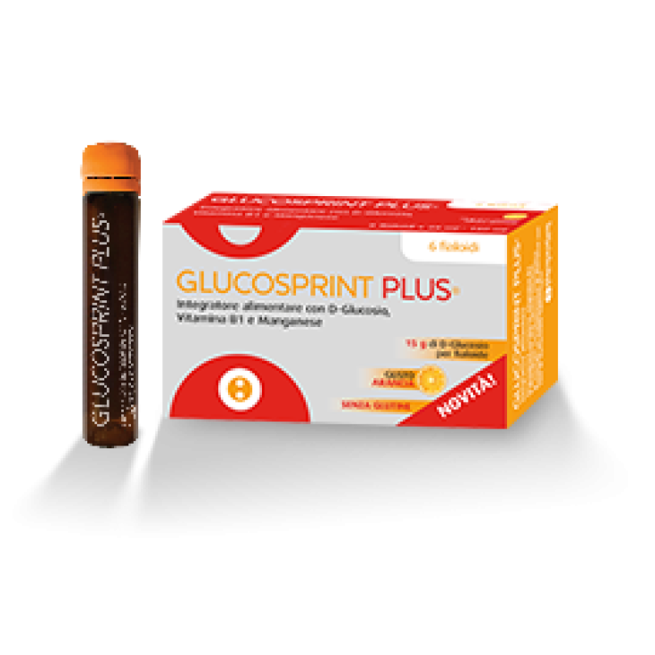 Glucosprint Plus Orange Complément Alimentaire 6 Ampoules