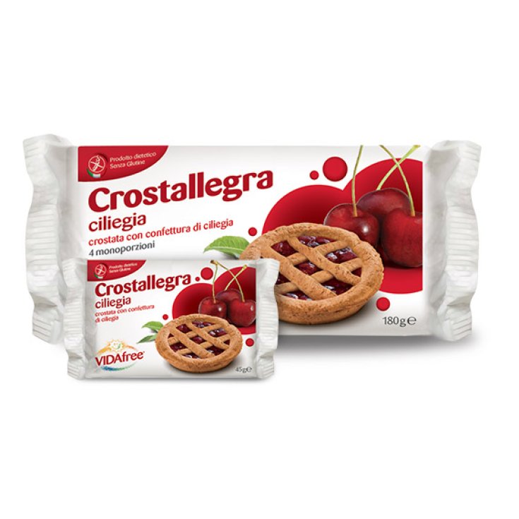 Vidafree Tarte Crostallegra Avec Confiture De Cerise Sans Gluten 180g
