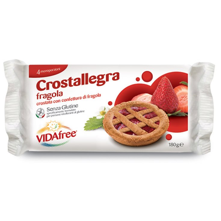 VidaFree Crostallegra Snack Goût Fraise Sans Gluten 180g